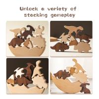 Juguetes de madera Montessori para bebés, bloque de equilibrio estilo luna estrella, juegos de mesa educativos para niños - details 51