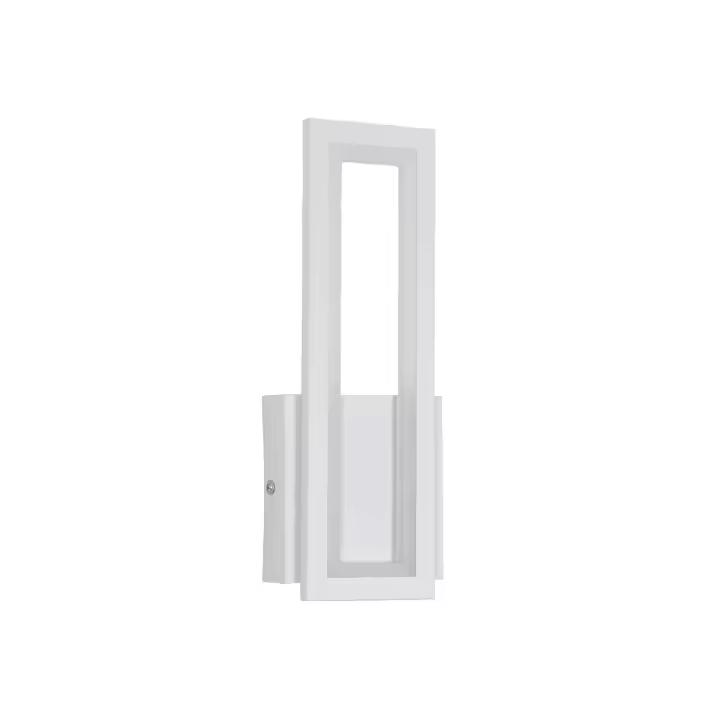 Aplique LED Rectangular de Acrílico, Luz Blanca, Aluminio, Iluminación Nórdica para Sala de estar, Dormitorio, Pasillo, 32x12x5 CM, 16W - 1