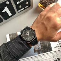 Reloj octogonal con cinta de silicona para hombre, cronógrafo de cuarzo deportivo plateado personalizado, calendario de moda - details 6