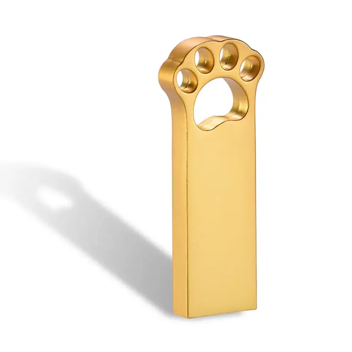 JASTER Flash Drive USB Ligero 128GB, Diseño de Patada de Oso, Memoria de Datos con Personalizado Logotipo - 1