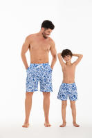 Bañador modelo padre-hijo, nuevo padre e hijo pantalones de hombre natación, pantalones de playa de gran tamaño - details 4