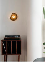 LEFANGXING Lámpara de Pared OVNI de Vidrio Irregular Diseñada Moderna 25CM Decoración de Dormitorio Ronda para Entrada de Pared - details 6