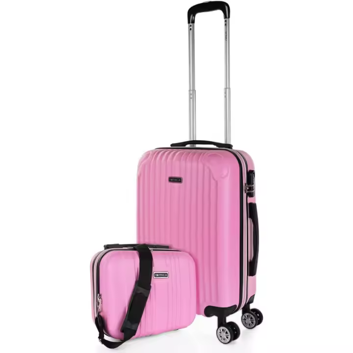 Maletas Medianas - Maleta Mediana 4 Ruedas, Maleta Viaje Mediana, Maletas De Viaje, Maleta Mediana. Candado con combinación, Rosa - 1