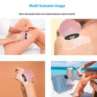 Aplicador de rodillo de silicona para crema solar, botellas de crema de loción de aislamiento ovaladas rellenables, herramienta cosmética de Color de costura - details 7