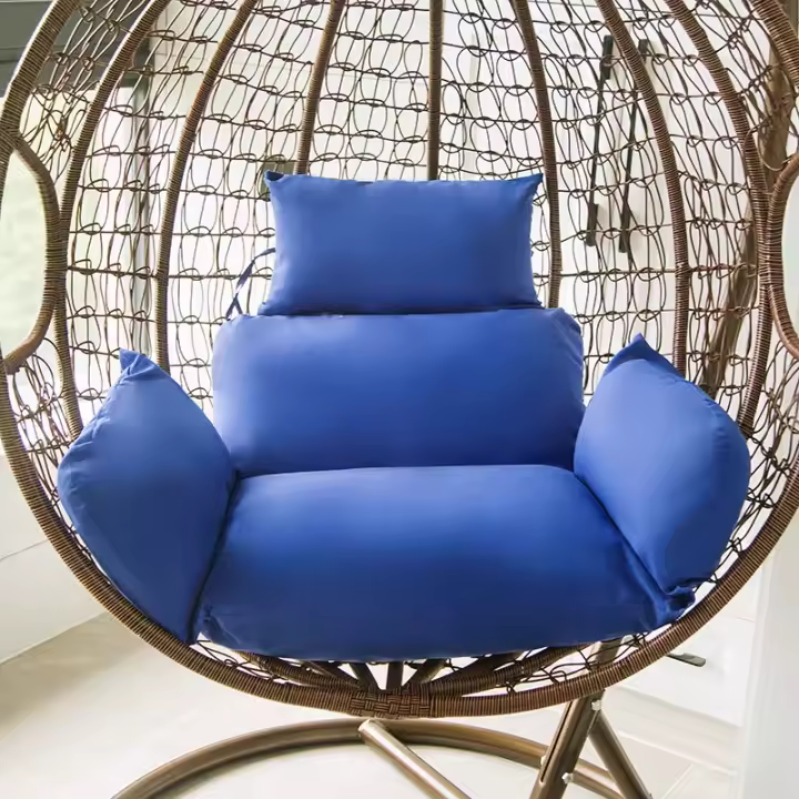 Cojín colgante para silla de huevo, Cubierta acolchada para sofá, columpio, cesta de jardín, columpio para exteriores - 1