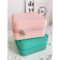 Organizador de joyas portátil, bolsa con cremallera, accesorios de viaje, pendientes, caja organizadora de joyas - details 3