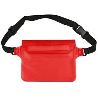 Bolsa gruesa impermeable para teléfono, bolsa impermeable de cintura plegable transparente, bolsa de almacenamiento suave subacuática para natación, deportes al aire libre - details 2