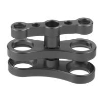 Abrazadera de Clip de mariposa para trípode, brazo de articulación esférica de 1 pulgada, montaje 1/4 3/8 para cámaras Gopro, linterna de luces de buceo subacuáticas - details 5