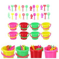 Juego de Juguetes de Playa para Niños Kit de Pala y Cubo S Diversión de Verano al Aire Libre 8 Sets - details 1