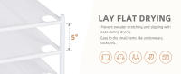 Perchero de Secado de Suéteres Portátil Estakable, Seca en Plano para Ropa Delicada, Uso Interior y Exterior, Blanco - details 0