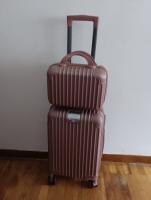 Maleta de avión de mano, equipaje de viaje, carrito de cabina ABS rígido, 4 ruedas con bolsa de aseo rígida juego 332151 cm - details 3