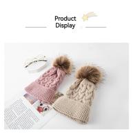 Gorro de punto para bebé recién nacido, cálido gorro redondo, doble uso, madre y bebé, nuevo, otoño e invierno - details 11