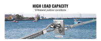 Kit de cable de acero SucceBuy: cable de acero inoxidable 316 de 1/8", 1000 pies, cortador y guantes, resistencia de 1600 libras, uso en exteriores - details 3