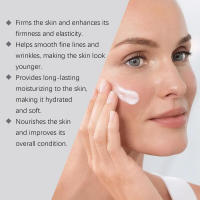 La crema reafirmante de cera de abejas cuida suavemente la piel facial hidratada, la elasticidad, la crema facial hidratante diaria y el cuidado de la piel. - details 6