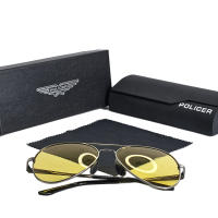 2025 POLICER Gafas de Sol Pilot para Hombre UV400 Polarizadas, Regalo Familiar para Viajes y Piscina, Diseño Retro Italiano 191 - details 6