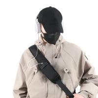 Bolso de pecho antirrobo para hombre, pequeña mochila de viaje para mujer, bolso impermeable de nailon para deportes al aire libre, bandolera tipo bandolera - details 15