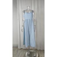 Vestido Midi Sin Mangas De Encaje Rosa Elegante Para Mujer Verano 2024 Estilo Casual Traje De Vestir A-Line Zipper - details 18