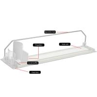Dispensador de bebidas para refrigerador, organizador de bebidas autopropulsado, botella y lata - details 2