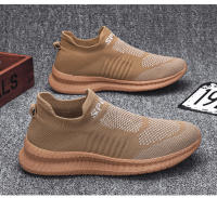 Zapatillas de correr ligeras para hombre, zapatos de tenis deportivos antideslizantes transpirables para exteriores, cómodos entrenadores de tejido volador - details 15