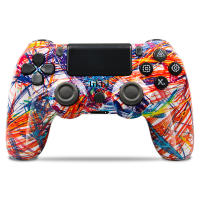 BLUEKAKA para controlador inalámbrico PS4 controlador de mando de juegos con doble vibración y botones de disparo con conector de 3,5mm - details 3