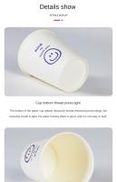 50 tazas de café desechables de 250ml para llevar, vasos de papel gruesos para té con leche, vasos para beber, vasos de papel desechables con tapas - details 0