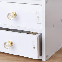 Organizador de Cosméticos Moderno Caja de Almacenamiento Impermeable de PVC Duradera con 2 Cajones y Espejos Ideal para Dormitorio Cajas de Almacenamiento de Muebles - details 10