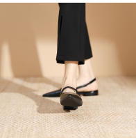 Zapatos planos con correa puntiaguda simples y versátiles - details 11