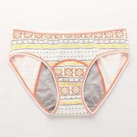 Ropa interior de algodón retro de talla europea a prueba de fugas para mujer, absorbe una pequeña cantidad, período menstrual - details 6