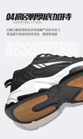 Zapatillas De Deporte De Cuero PU, Zapatos Informales Para Hombres, Zapatos Deportivos Para Niños, Negro Puro, Talla Grande 47 48, Tenis Masculinos - details 11