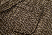 Chaleco de Tweed Grueso de Moda Retro para Hombres Chaleco de Fiesta de Ocio Casual Británico con Múltiples Bolsillos - details 27