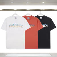 Camiseta deportiva de algodón puro para hombre, cuello redondo, estampado frontal, estilo informal básico para verano - details 17