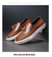 Zapatos de cuero de pie de moda, zapatos casuales de negocios con personalidad para hombres - details 4