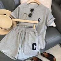 Conjunto Deportivo Casual para Mujer Camiseta Corta, Top, Pantalones de Pierna Ancha - details 14