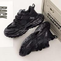 Zapatos deportivos de moda con suela gruesa, informales, transpirables, de malla, para correr, con logotipo de Dropshipping - details 7