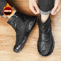 Resistente al desgaste para otoño e invierno, botas de ante negras antideslizantes, zapatos nuevos para hombre, botas cómodas de cuero de caña media - details 13