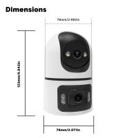 Cámara de vigilancia PTZ Tuya HD de 8MP con Wifi para exteriores, lente Dual de 4MP, pantalla Dual, IA, seguimiento automático, cámaras de protección de seguridad IP, vídeo CCTV - details 14