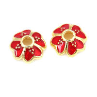Tapetes de Flores de Brasso Dorado 18K 30PCS Accesorios de Joyería DIY de Alta Calidad - details 77