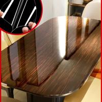 Película protectora adhesiva para mesa, protección transparente brillante, antiarañazos, resistente al calor, pegatinas para muebles, 40cm x 2M - details 3