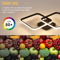 50W Plafon LED Techo Regulable, Lampara Techo con Mando a Distancia 3000K-6500K 59cm, Moderno Lamparas de Techo Salon Cuadrado para Dormitorio Salon Baño Cocina Comedor Pasillo - details 96