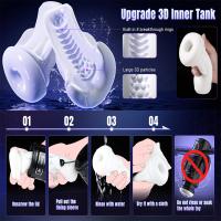 Juguetes sexuales Masturbador masculino automático - Juguetes para adultos Copa masturbadora de composición abierta con 9 modos de vibración para estimulación del pene, juguetes sexuales masculinos Vibrador eléctrico de bolsillo para hombre, juguetes sexu - details 7