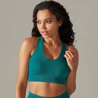 Sujetador deportivo a prueba de golpes para mujer, camiseta sin mangas para correr, ropa interior sexy para fiesta y yoga - details 18