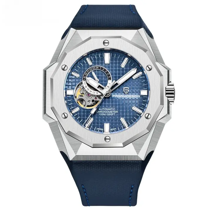 Reloj Mecánico Para Hombre PAGANI DESIGN 42MM NH39 Cristal De Zafiro Deportivo Resistente Al Agua Acero Inoxidable Pulsera De Goma Estilo Business - 1