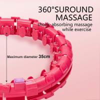 HULAHOOP Aro Fitness con Cabeza de Masaje, Aro deportiva Adulto Desmontable, Fitness Ancho Ajustable, para Deportes, Gimnasio y Ejercicios. Nuevo modelo quema grasa giratorio, ROSA - details 2
