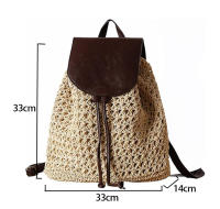 Bolsa de paja de verano para mujer, mochila de moda - details 0