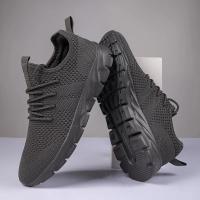 zapatos informales Unisex a la moda, calzado ultraligero de talla grande, zapatillas cómodas antideslizantes para exteriores, zapatos de malla transpirable para hombres - details 14