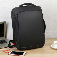 Mochila de negocios para ordenador portátil, bolso clásico de tela de membrana impermeable, correas, trabajo diario, USB, 16 pulgadas - details 1