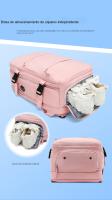 Mochila para niñas de gran capacidad multifuncional, clasificación en seco y húmedo, viaje corto, mochila impermeable de nylon. - details 10
