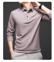 Nuevo POLO ajustado de manga larga, top de punto fino para hombre - details 14
