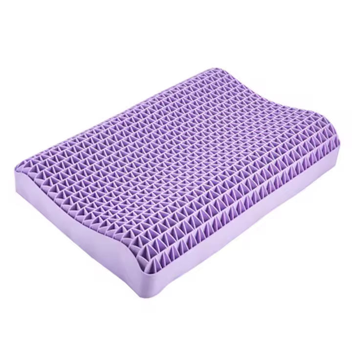 Almohada de Aire Transpirable de Pectina Almohada de Cuello Cervical sin Presión con Latex para Adultos Lavable con Agua - 1