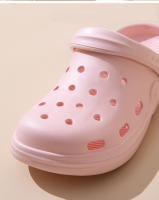 Sandalias De Verano Para Mujer 2024 Pantuflas Impermeables Con Gran Dedo Y Agujeros Zapatillas De Playa Exterior Cerradura Pull on Material EVA Plataforma Sin Tacón Estilo Conciso - details 3